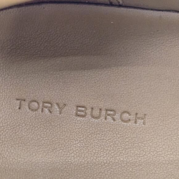 Tory Burch Ladybug Platform Sneakers Womens 9 White Leather Pink Low Top Logo - Picture 11 of 14